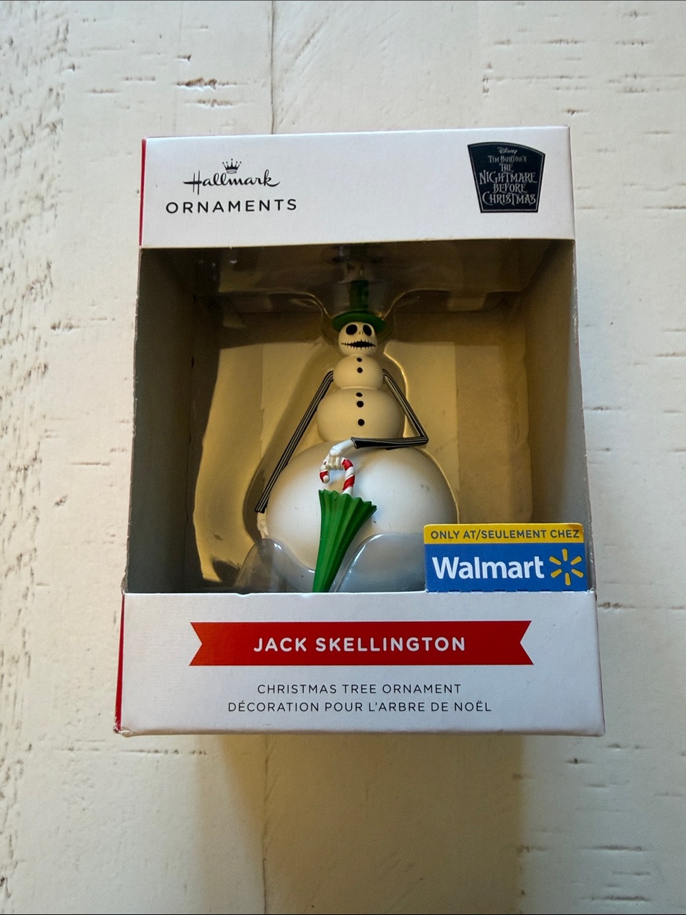 NBC Hallmark Jack Skellington Snowman Ornament